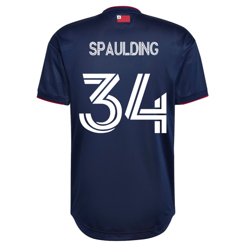Kinderen Ryan Spaulding #34 Marine Thuisshirt Thuistenue 2023/24 T-Shirt België