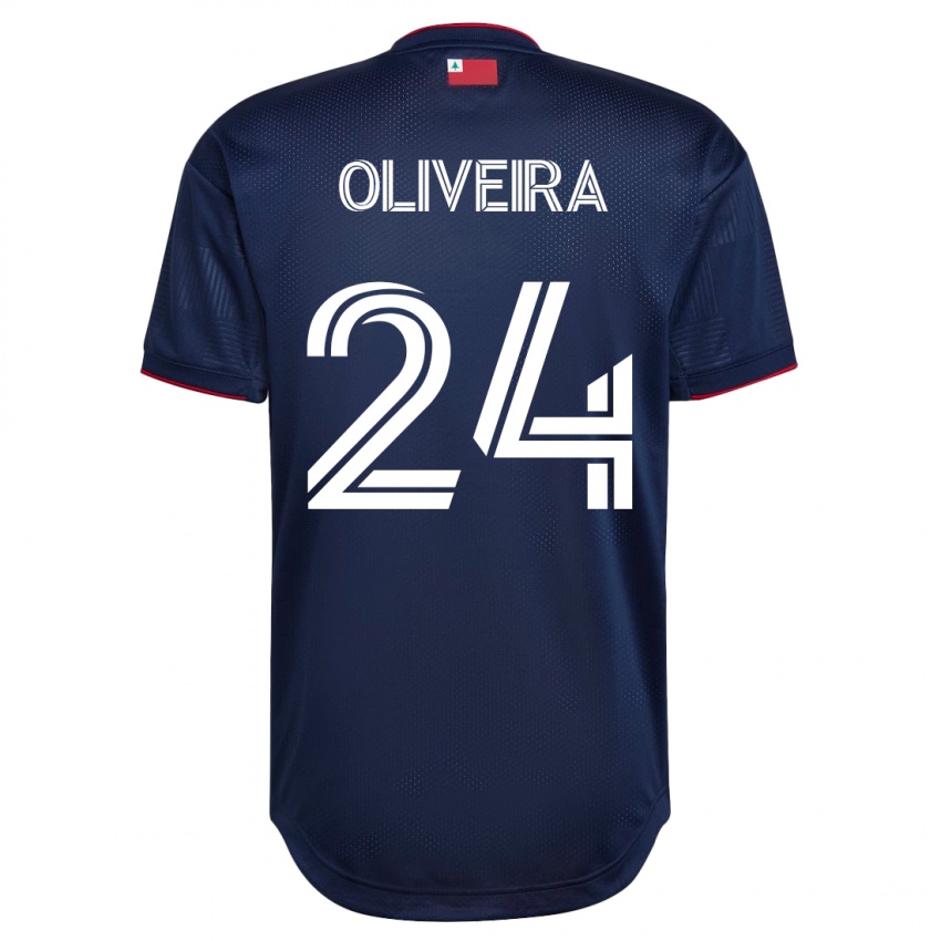 Kinderen Cristiano Oliveira #24 Marine Thuisshirt Thuistenue 2023/24 T-Shirt België