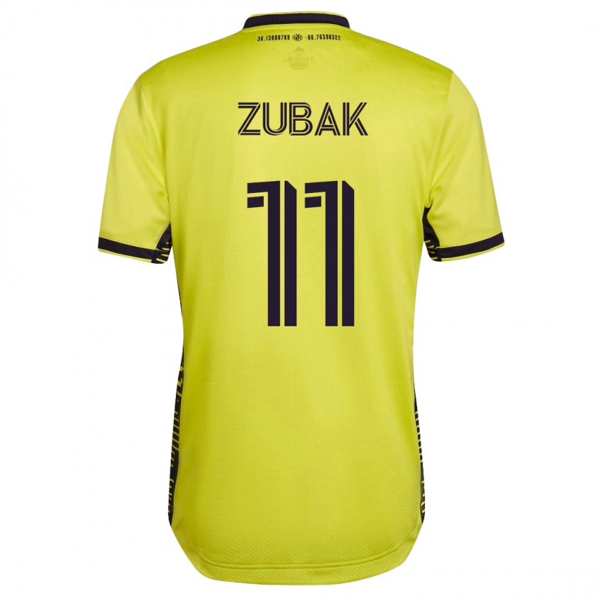 Kinderen Ethan Zubak #11 Geel Thuisshirt Thuistenue 2023/24 T-Shirt België