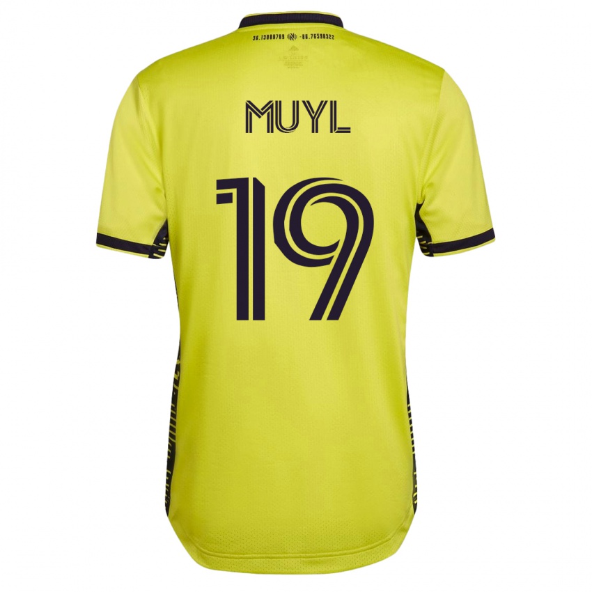 Kinderen Alex Muyl #19 Geel Thuisshirt Thuistenue 2023/24 T-Shirt België