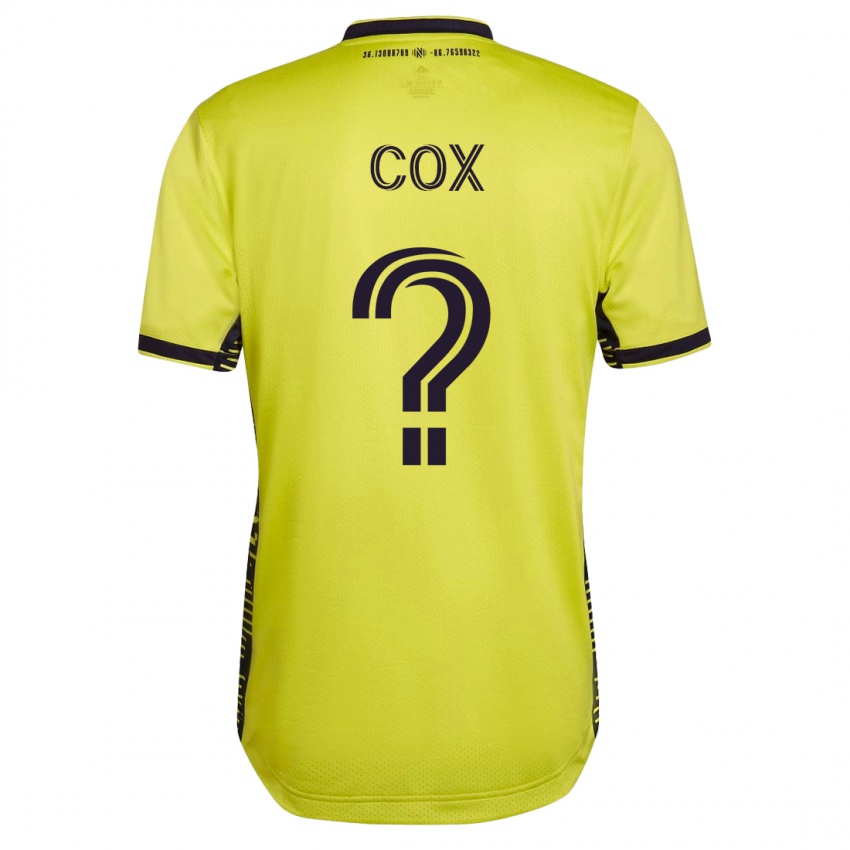 Kinder Justin Cox #0 Gelb Heimtrikot Trikot 2023/24 T-Shirt Belgien