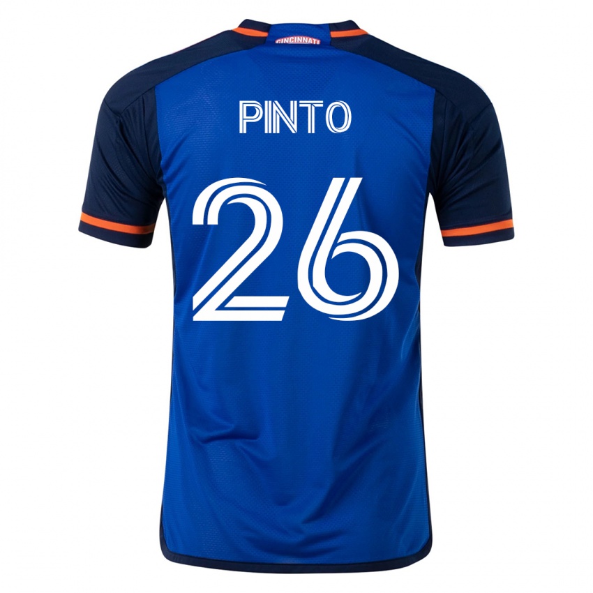 Kinderen Malik Pinto #26 Blauw Thuisshirt Thuistenue 2023/24 T-Shirt België