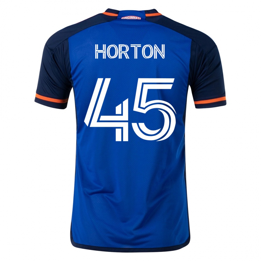 Kinderen Philip Horton #45 Blauw Thuisshirt Thuistenue 2023/24 T-Shirt België