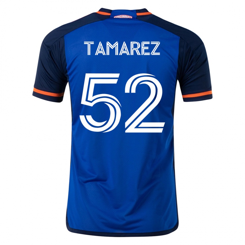 Kinder Lucas Tamarez #52 Blau Heimtrikot Trikot 2023/24 T-Shirt Belgien