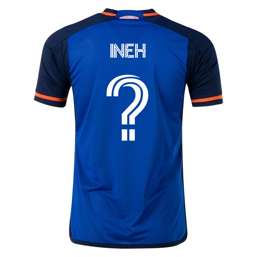 Kinderen Joel Ineh #0 Blauw Thuisshirt Thuistenue 2023/24 T-Shirt België