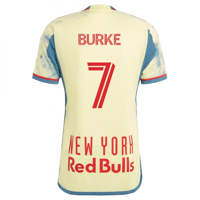 Kinder Cory Burke #7 Gelb Heimtrikot Trikot 2023/24 T-Shirt Belgien