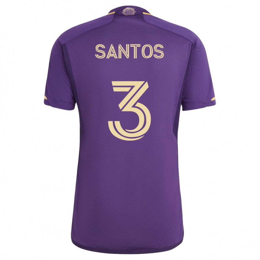 Kinder Rafael Santos #3 Violett Heimtrikot Trikot 2023/24 T-Shirt Belgien