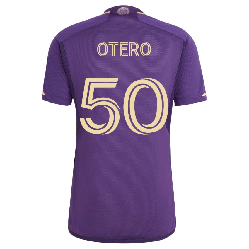 Kinder Javier Otero #50 Violett Heimtrikot Trikot 2023/24 T-Shirt Belgien