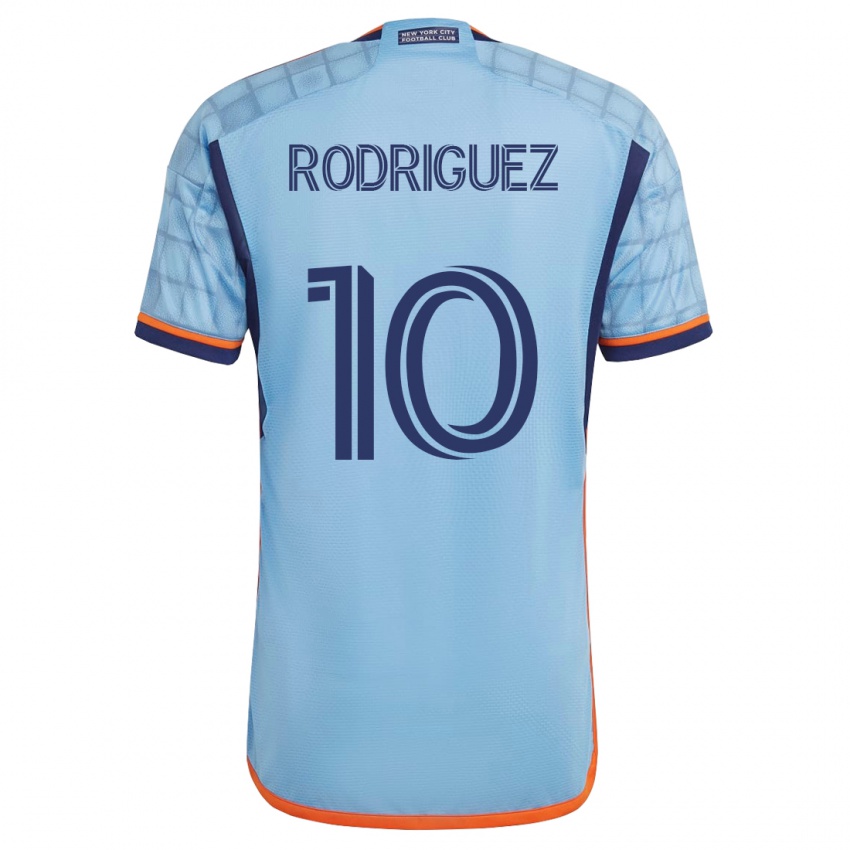 Kinder Santiago Rodríguez #10 Blau Heimtrikot Trikot 2023/24 T-Shirt Belgien