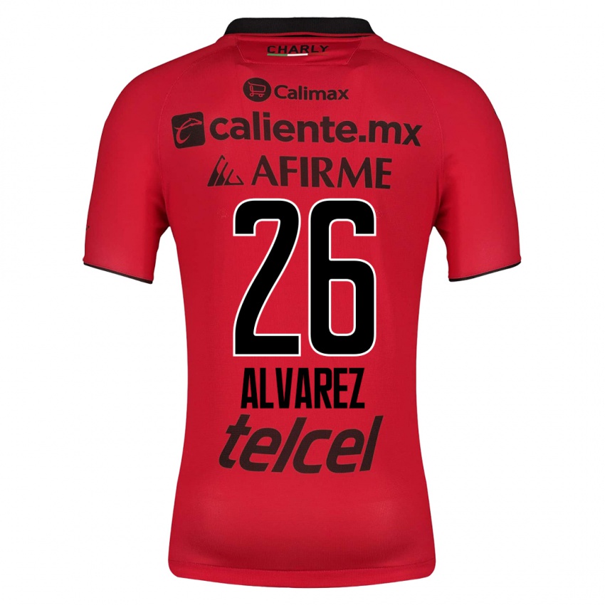 Enfant Maillot Efraín Álvarez #26 Rouge Tenues Domicile 2023/24 T-Shirt Belgique