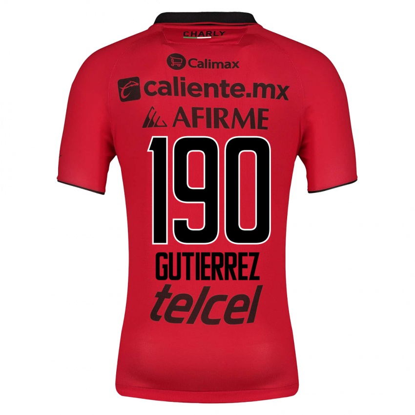 Kinder Dayán Gutiérrez #190 Rot Heimtrikot Trikot 2023/24 T-Shirt Belgien