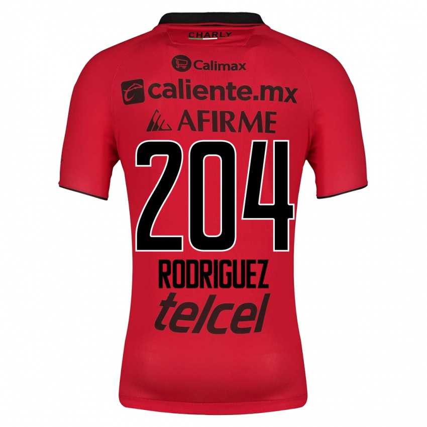 Enfant Maillot Jesús Rodríguez #204 Rouge Tenues Domicile 2023/24 T-Shirt Belgique