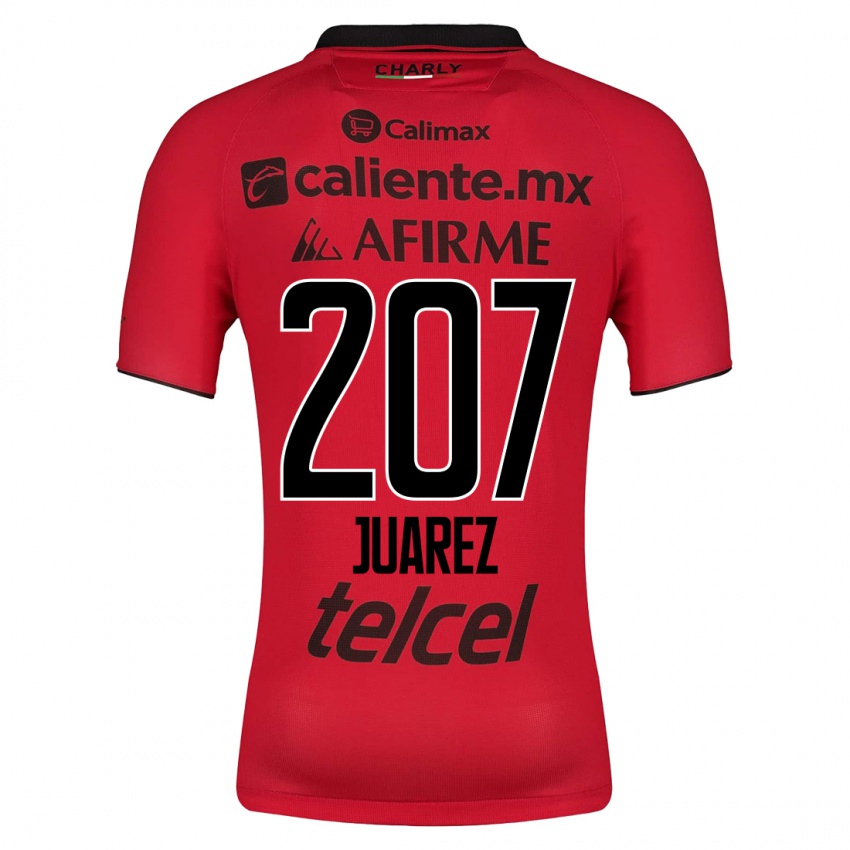 Enfant Maillot José Juárez #207 Rouge Tenues Domicile 2023/24 T-Shirt Belgique