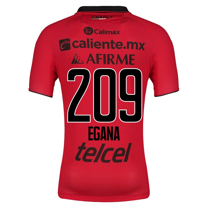 Enfant Maillot Arath Egaña #209 Rouge Tenues Domicile 2023/24 T-Shirt Belgique