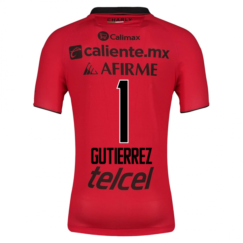 Enfant Maillot Alejandra Gutiérrez #1 Rouge Tenues Domicile 2023/24 T-Shirt Belgique
