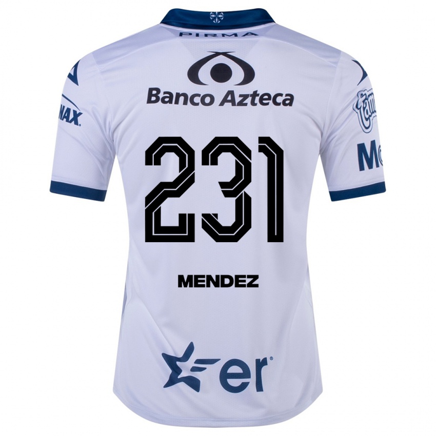 Kinder Alejandro Méndez #231 Weiß Heimtrikot Trikot 2023/24 T-Shirt Belgien