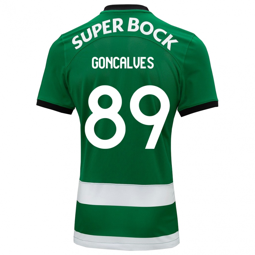 Kinder André Gonçalves #89 Grün Heimtrikot Trikot 2023/24 T-Shirt Belgien