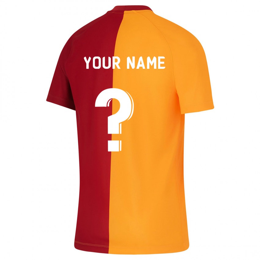 Kinderen Uw Naam #0 Oranje Thuisshirt Thuistenue 2023/24 T-Shirt België