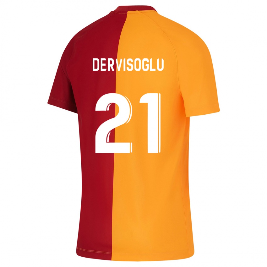 Kinder Halil Dervişoğlu #21 Orangefarben Heimtrikot Trikot 2023/24 T-Shirt Belgien
