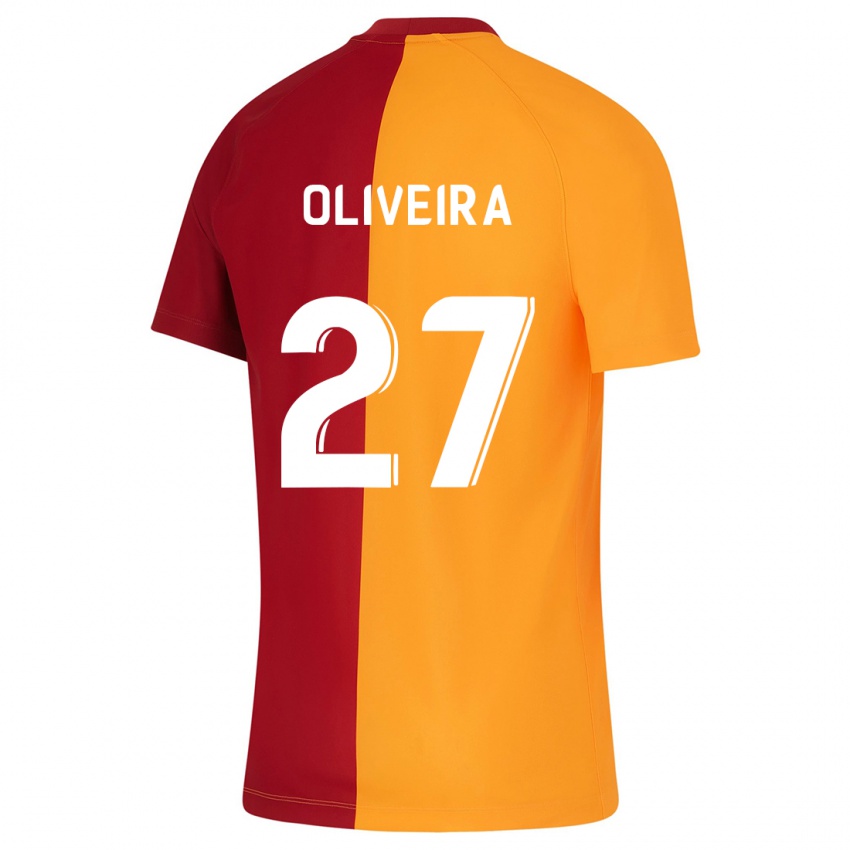Kinder Sergio Oliveira #27 Orangefarben Heimtrikot Trikot 2023/24 T-Shirt Belgien
