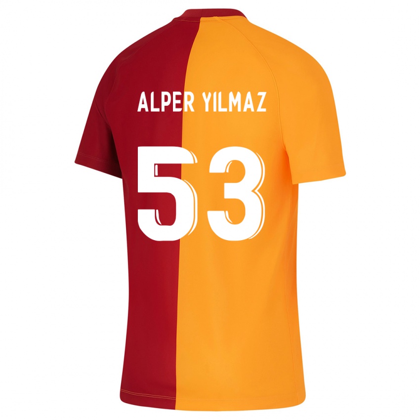 Kinder Barış Alper Yılmaz #53 Orangefarben Heimtrikot Trikot 2023/24 T-Shirt Belgien