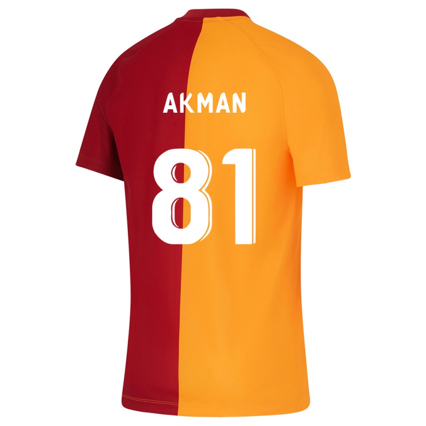 Kinder Hamza Akman #81 Orangefarben Heimtrikot Trikot 2023/24 T-Shirt Belgien