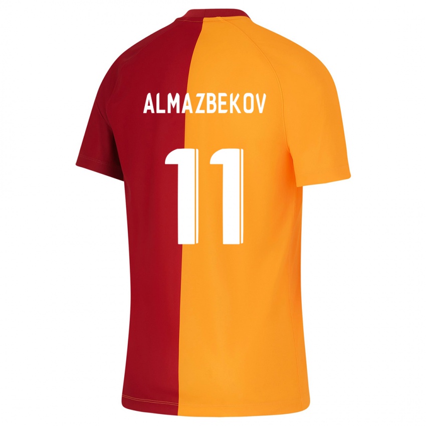 Kinder Beknaz Almazbekov #11 Orangefarben Heimtrikot Trikot 2023/24 T-Shirt Belgien