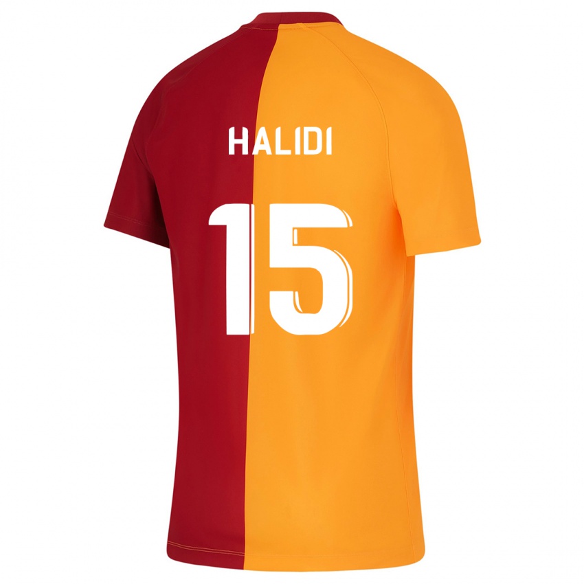Kinder Isa Halidi #15 Orangefarben Heimtrikot Trikot 2023/24 T-Shirt Belgien