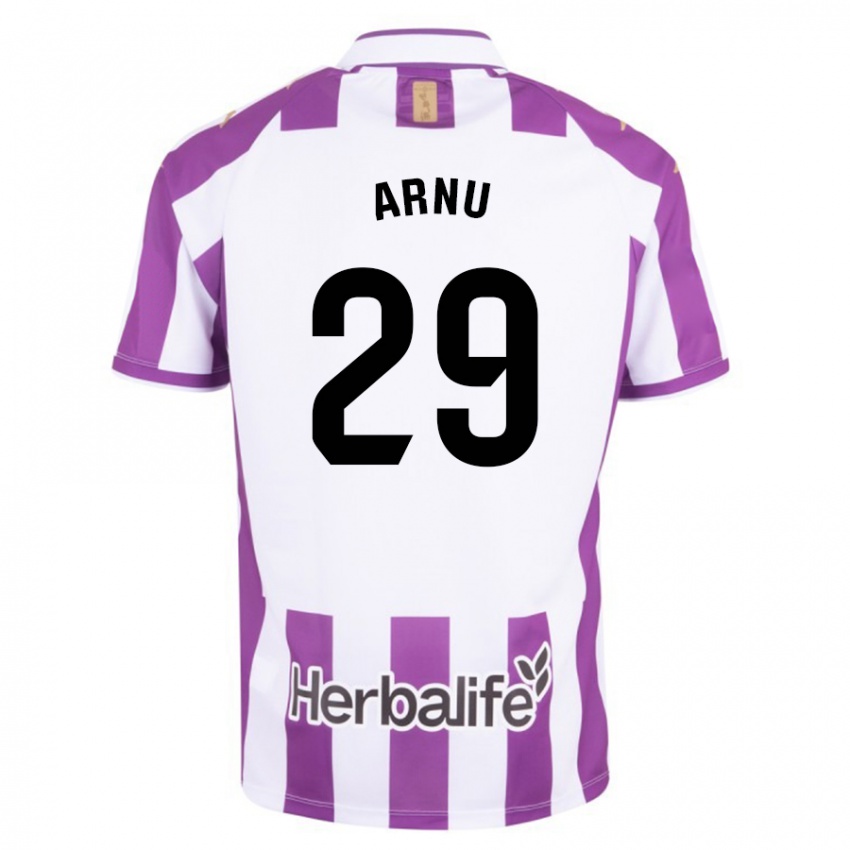 Kinder Adrián Arnu #29 Lila Heimtrikot Trikot 2023/24 T-Shirt Belgien