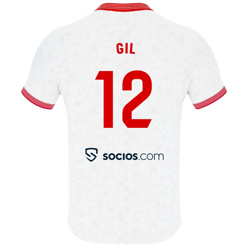 Kinder Dani Gil #12 Weiß Heimtrikot Trikot 2023/24 T-Shirt Belgien