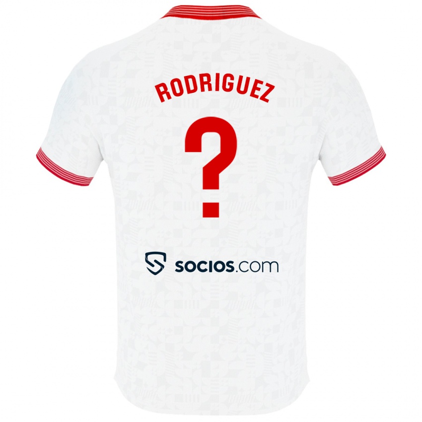 Kinder Carlos Rodríguez #30 Weiß Heimtrikot Trikot 2023/24 T-Shirt Belgien
