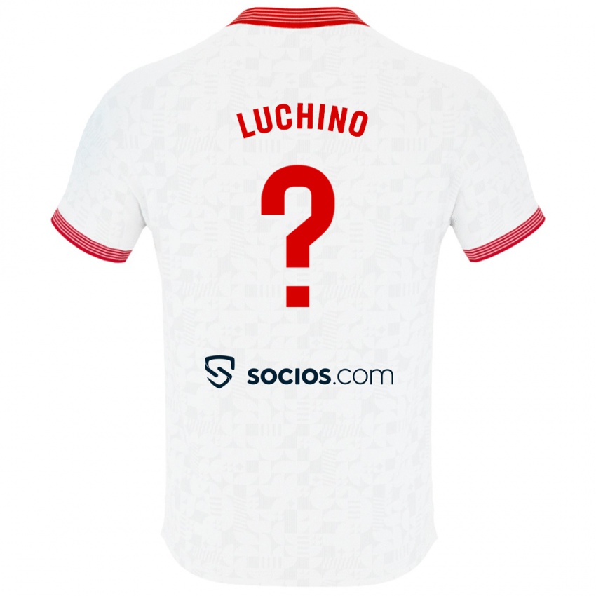 Kinder Lorenzo Luchino #0 Weiß Heimtrikot Trikot 2023/24 T-Shirt Belgien