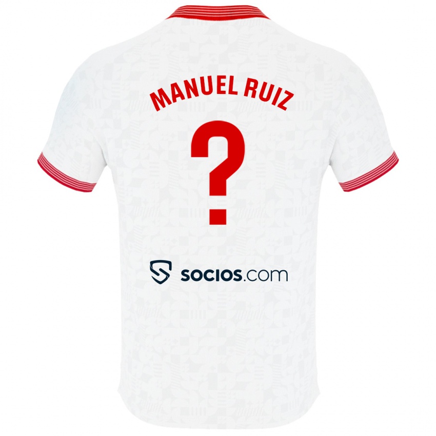 Kinder José Manuel Ruiz #0 Weiß Heimtrikot Trikot 2023/24 T-Shirt Belgien