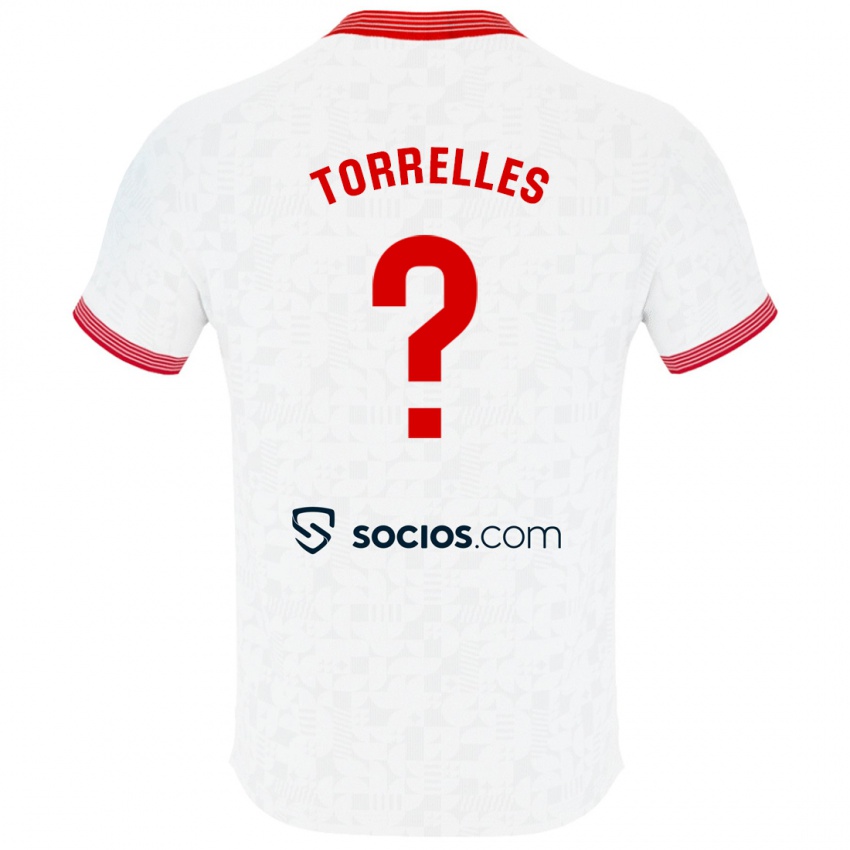 Kinder Genís Torrelles #0 Weiß Heimtrikot Trikot 2023/24 T-Shirt Belgien