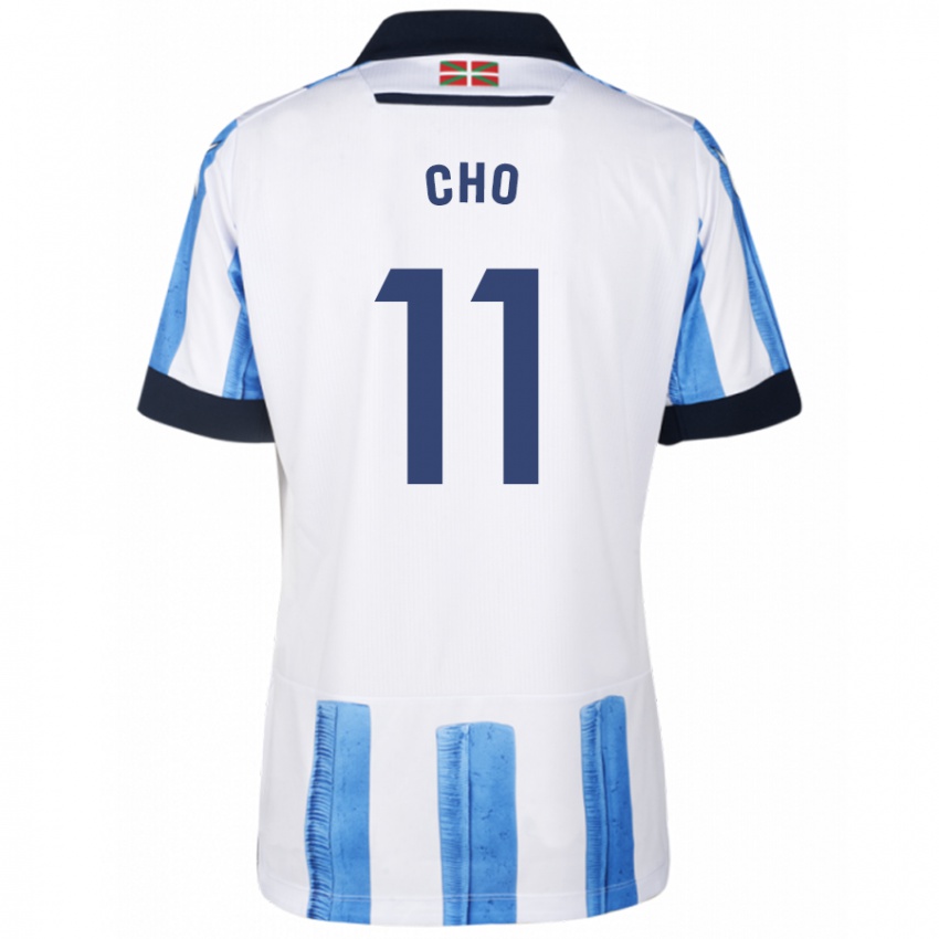 Kinderen Mohamed-Ali Cho #11 Blauw Wit Thuisshirt Thuistenue 2023/24 T-Shirt België
