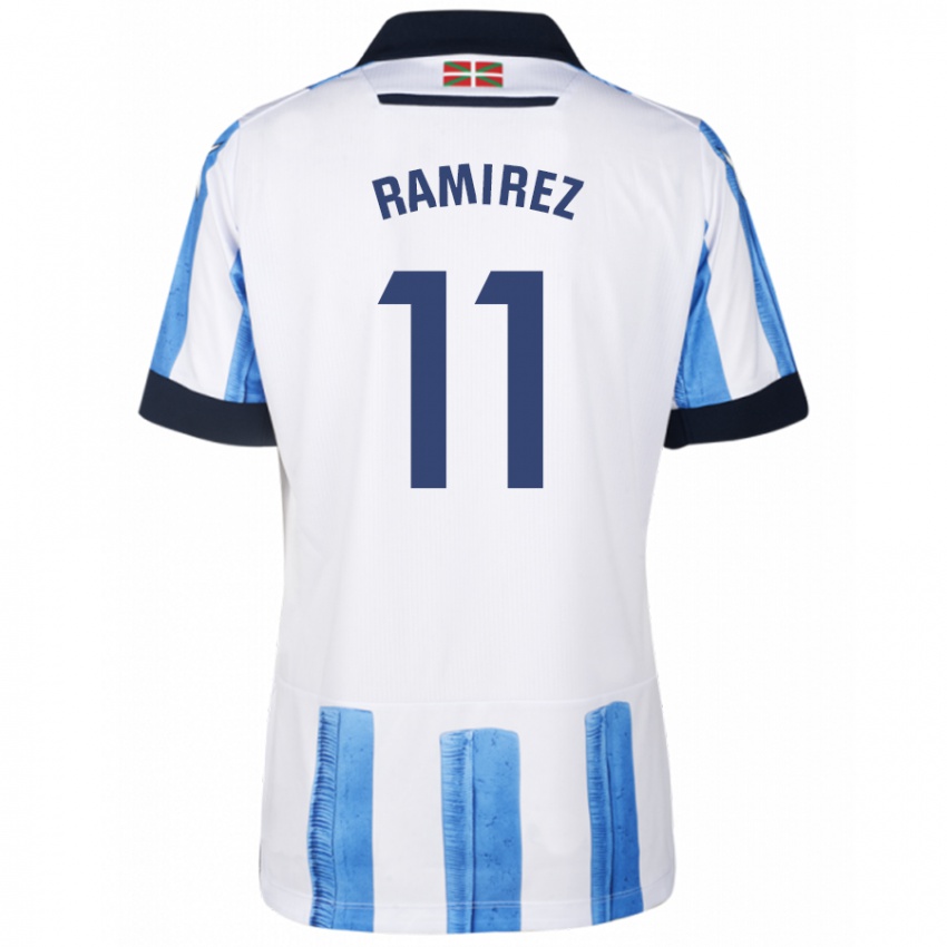 Kinder Darío Ramirez #11 Blau Weiss Heimtrikot Trikot 2023/24 T-Shirt Belgien