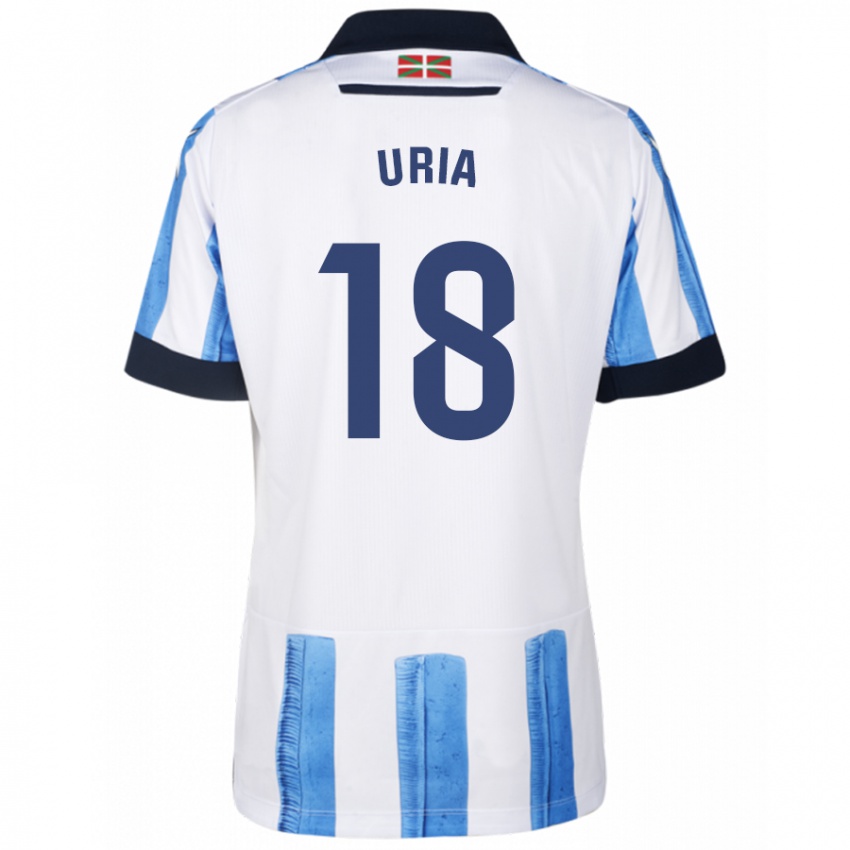 Kinderen Mirari Uria Gabilondo #18 Blauw Wit Thuisshirt Thuistenue 2023/24 T-Shirt België