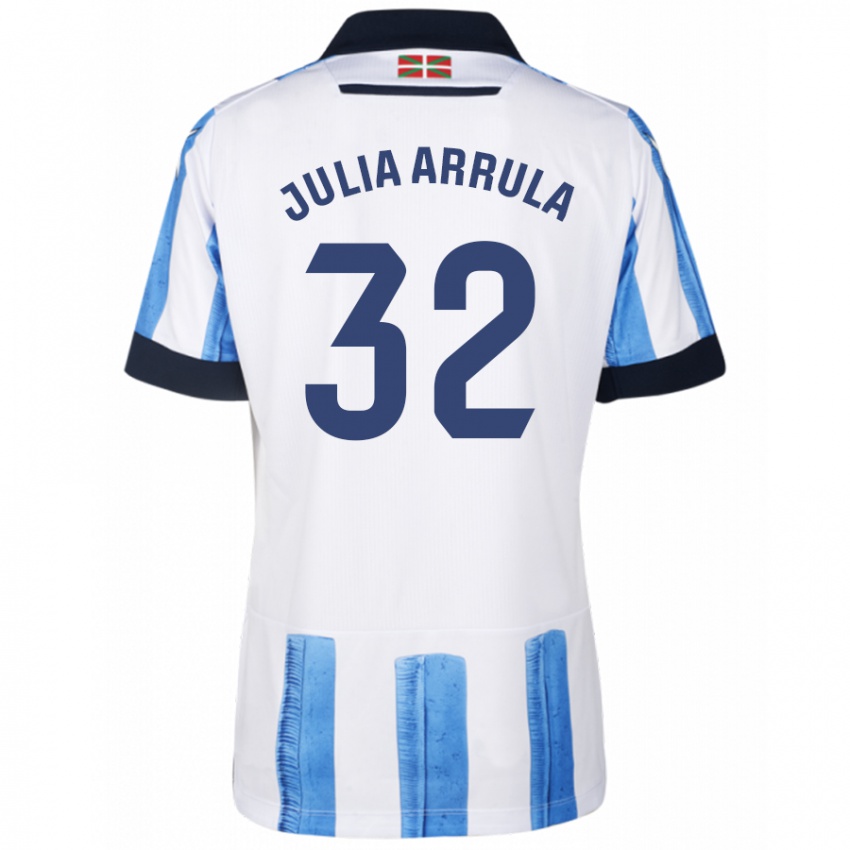 Kinderen Julia Arrula #32 Blauw Wit Thuisshirt Thuistenue 2023/24 T-Shirt België