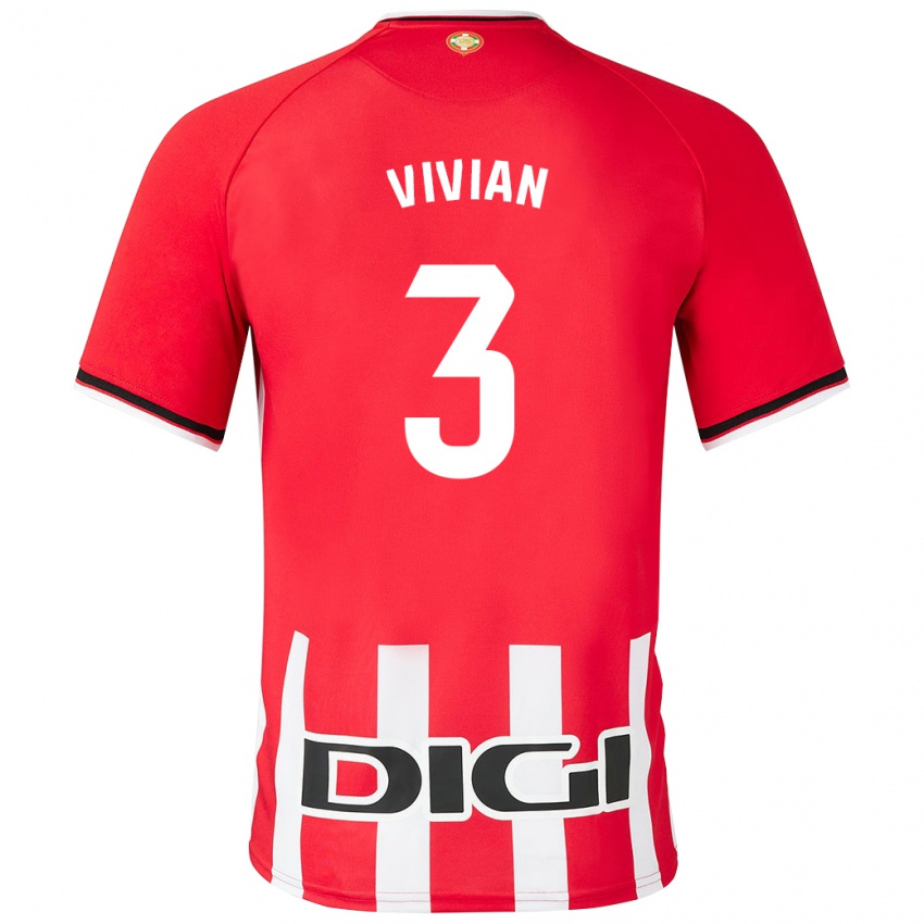 Kinderen Dani Vivian #3 Rood Thuisshirt Thuistenue 2023/24 T-Shirt België