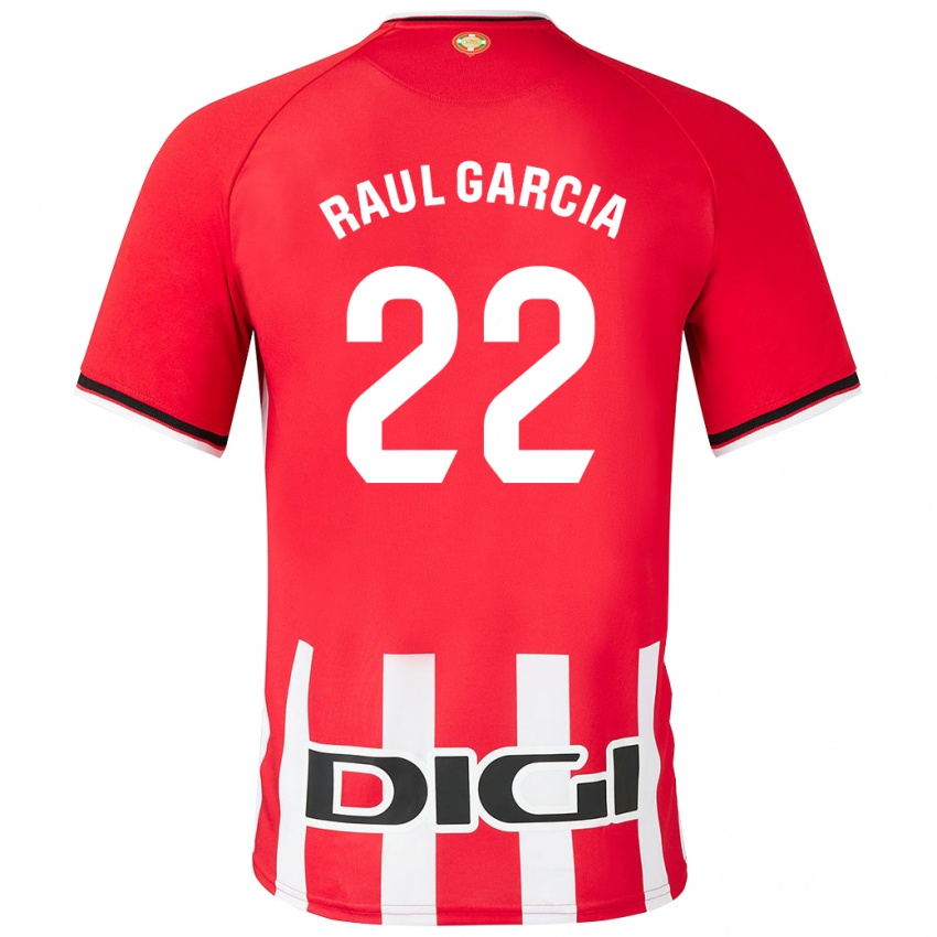 Enfant Maillot Raúl García #22 Rouge Tenues Domicile 2023/24 T-Shirt Belgique