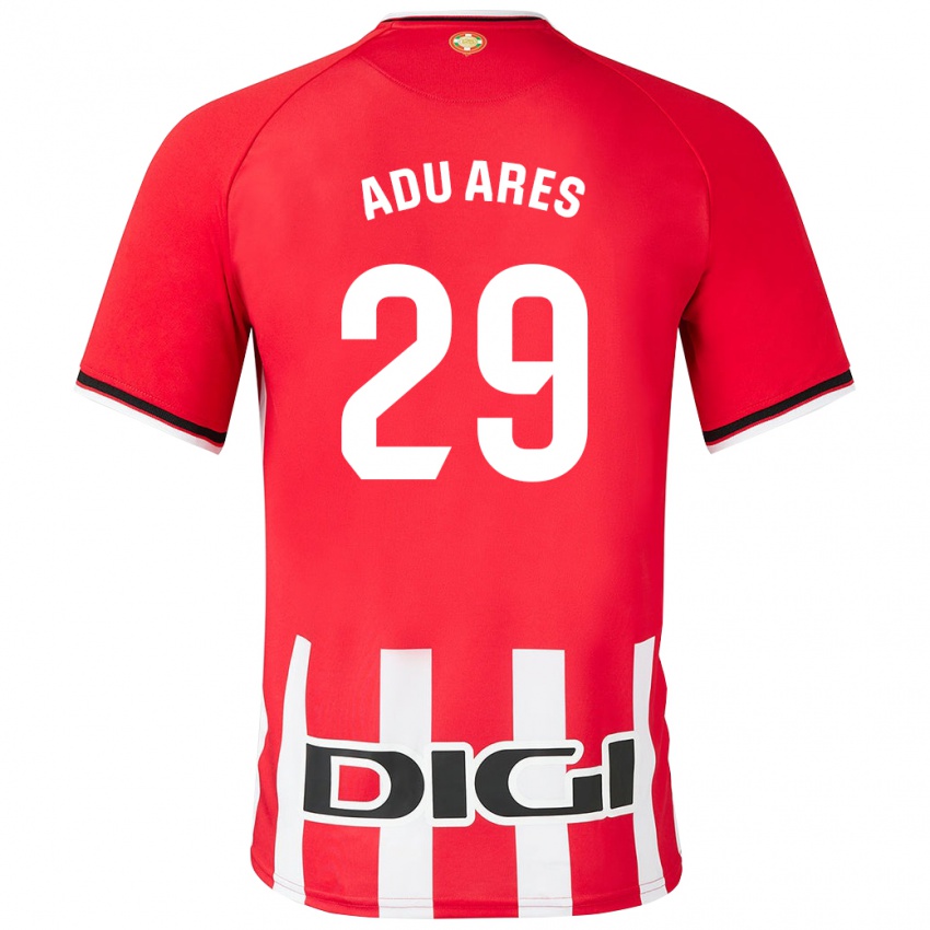 Kinder Adu Ares #29 Rot Heimtrikot Trikot 2023/24 T-Shirt Belgien