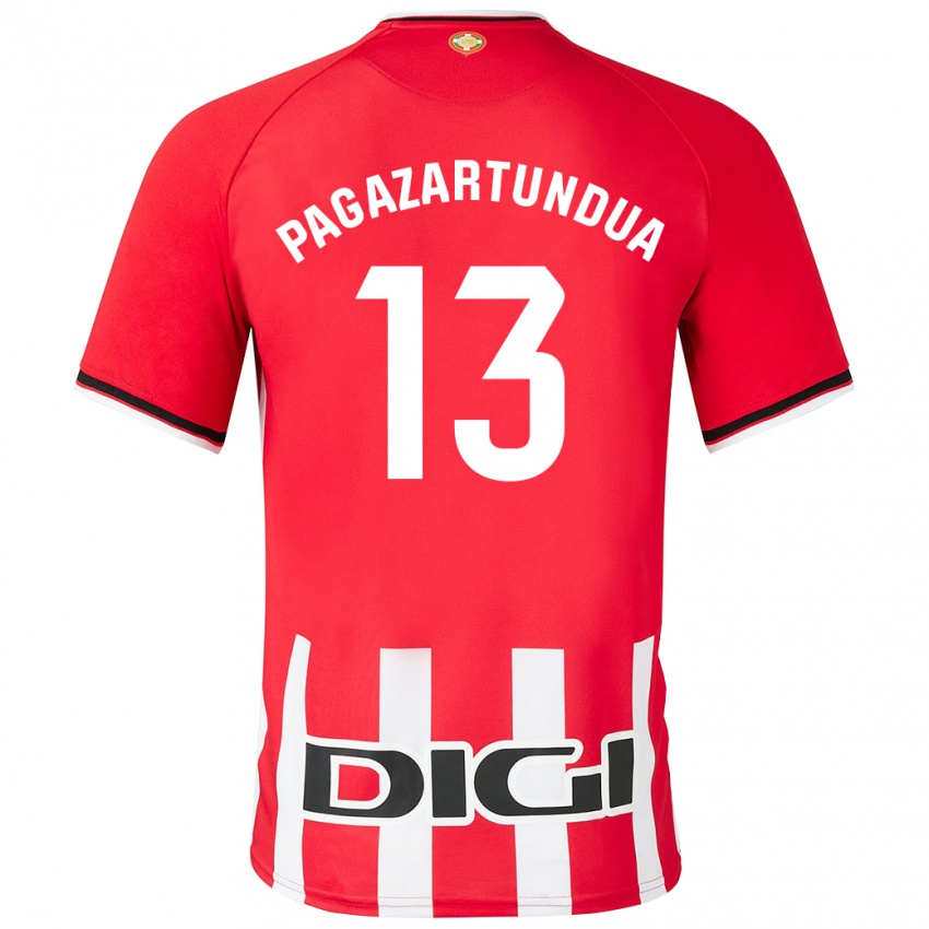 Kinderen Iker Pagazartundua #13 Rood Thuisshirt Thuistenue 2023/24 T-Shirt België