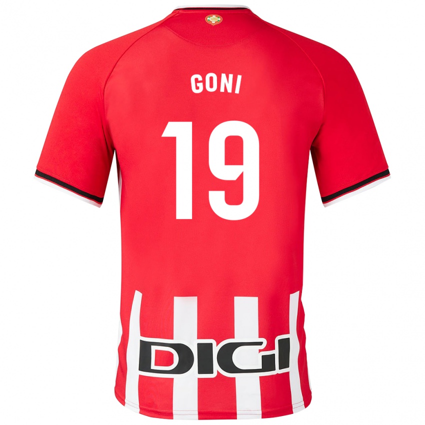 Kinder Marcos Goñi #19 Rot Heimtrikot Trikot 2023/24 T-Shirt Belgien
