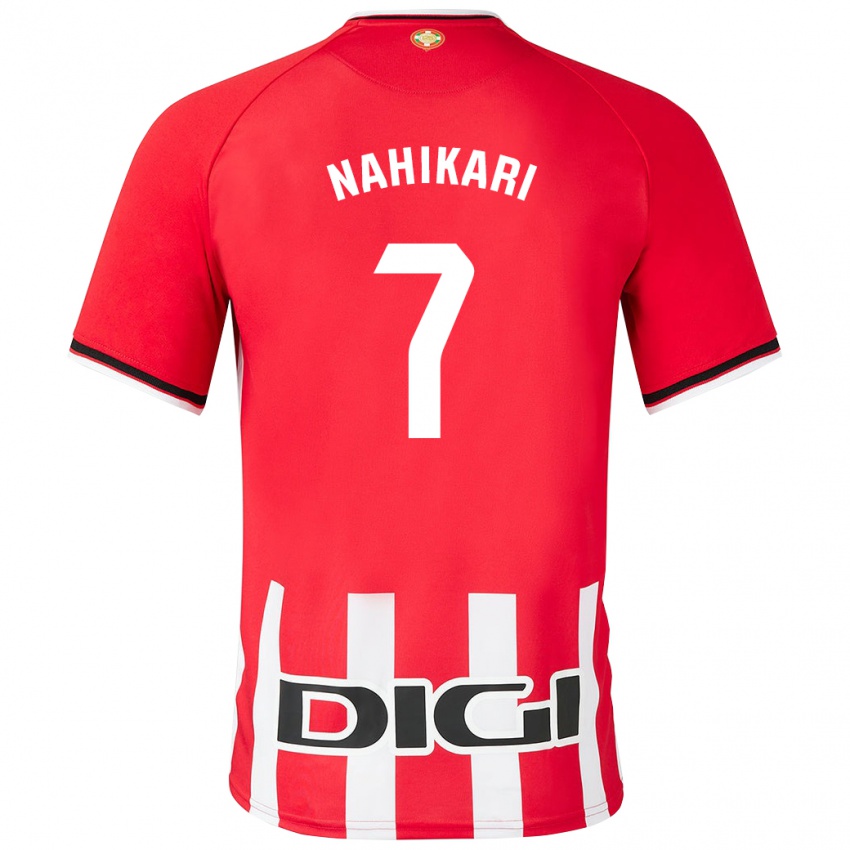 Enfant Maillot Nahikari Garcia Perez #7 Rouge Tenues Domicile 2023/24 T-Shirt Belgique