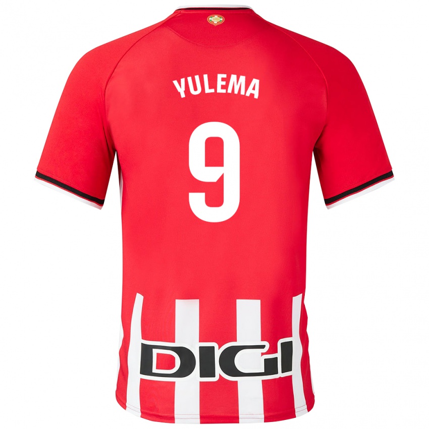 Enfant Maillot Yulema Corres Somovilla #9 Rouge Tenues Domicile 2023/24 T-Shirt Belgique