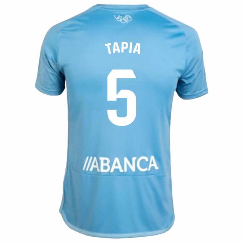 Kinder Renato Tapia #5 Blau Heimtrikot Trikot 2023/24 T-Shirt Belgien