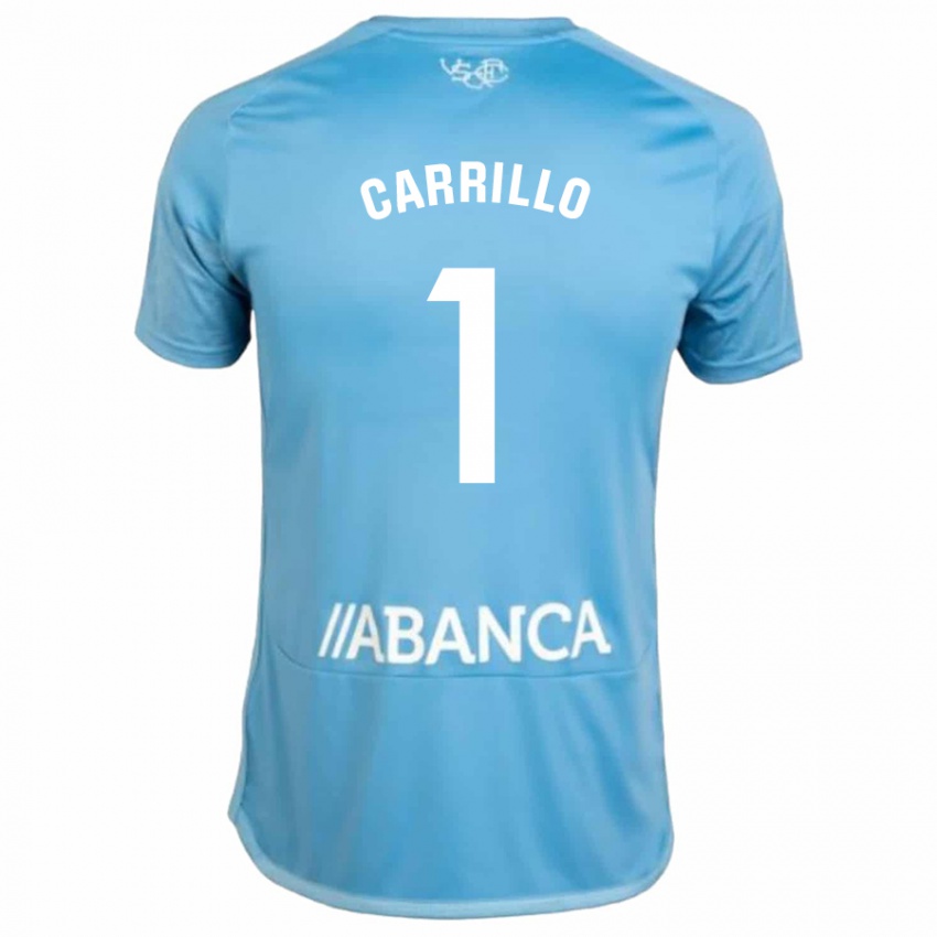 Enfant Maillot Coke Carrillo #1 Bleu Tenues Domicile 2023/24 T-Shirt Belgique