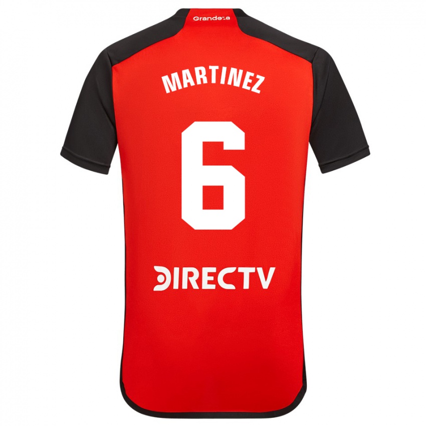 Kinder David Martinez #6 Rot Auswärtstrikot Trikot 2023/24 T-Shirt Belgien