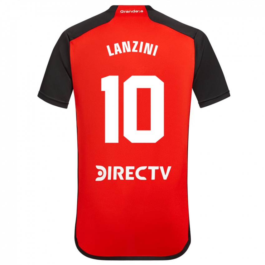 Enfant Maillot Manuel Lanzini #10 Rouge Tenues Extérieur 2023/24 T-Shirt Belgique