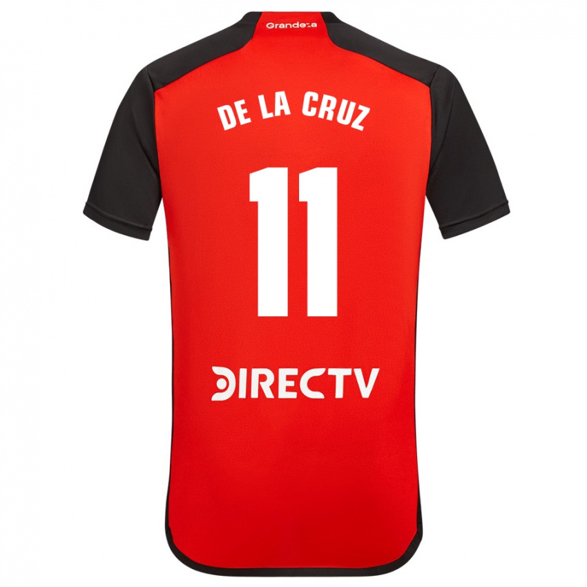 Enfant Maillot Nicolas De La Cruz #11 Rouge Tenues Extérieur 2023/24 T-Shirt Belgique